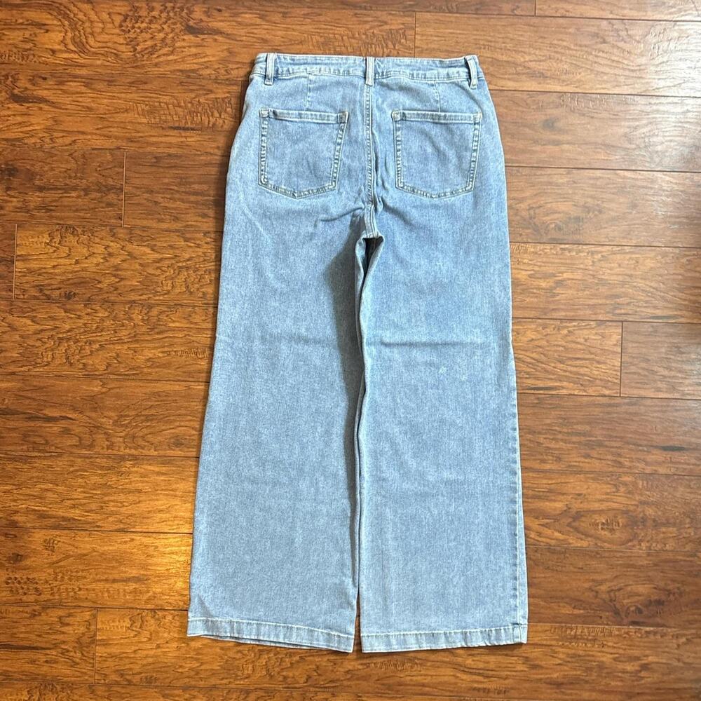 Style & Co. Y2k Skater Light Wash Baggy Wide-Leg Jeans Size 14